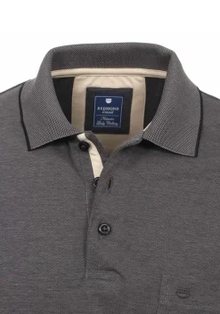 Redmond regular fit poloshirt, antraciet melange