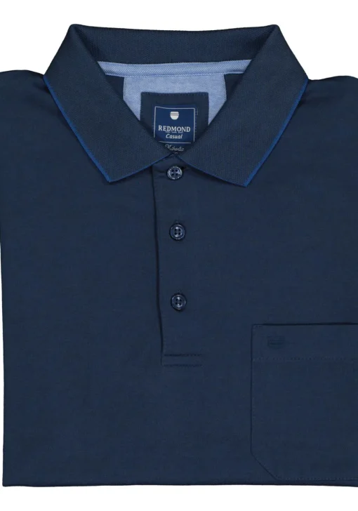 Redmond regular fit poloshirt, jeansblauw melange