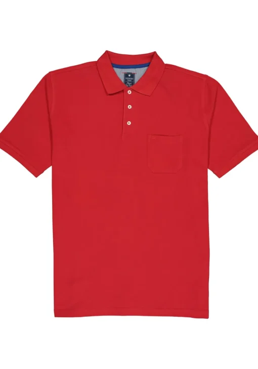 Redmond regular fit poloshirt, rood