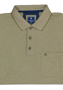 Redmond regular fit poloshirt, olijfgroen melange