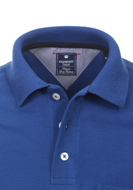 Redmond regular fit poloshirt, kobalt blauw