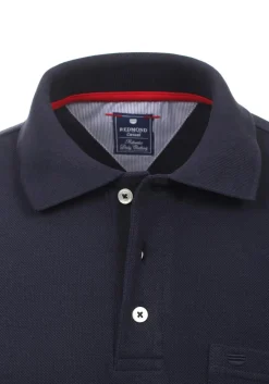 Redmond regular fit poloshirt, marine blauw