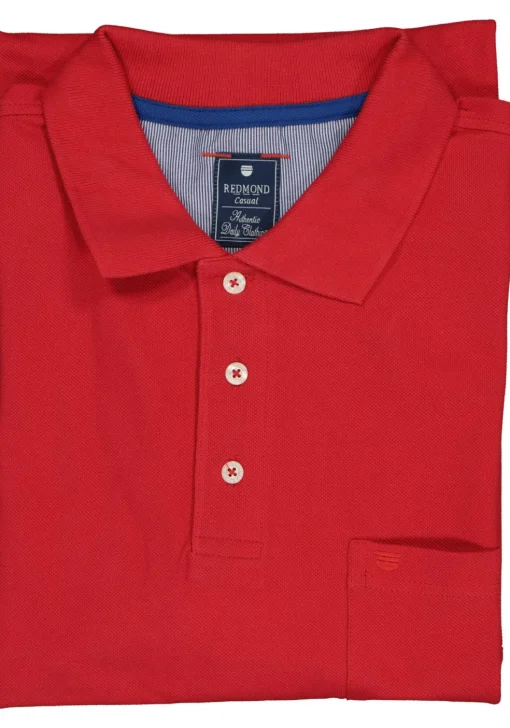 Redmond regular fit poloshirt, rood
