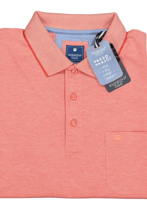 Redmond regular fit poloshirt, oranje melange