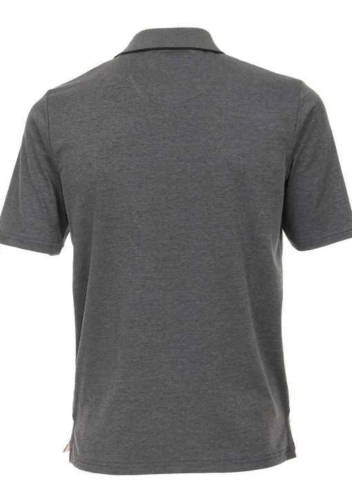 Redmond regular fit poloshirt, antraciet melange