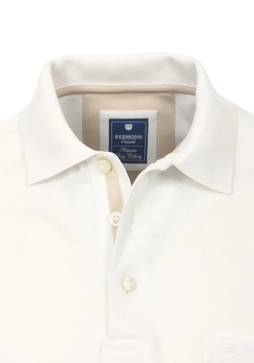 Redmond regular fit poloshirt, wit