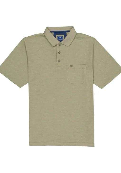 Redmond regular fit poloshirt, olijfgroen melange