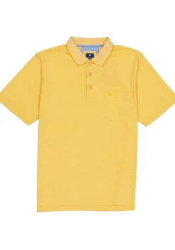 Redmond regular fit poloshirt, geel melange