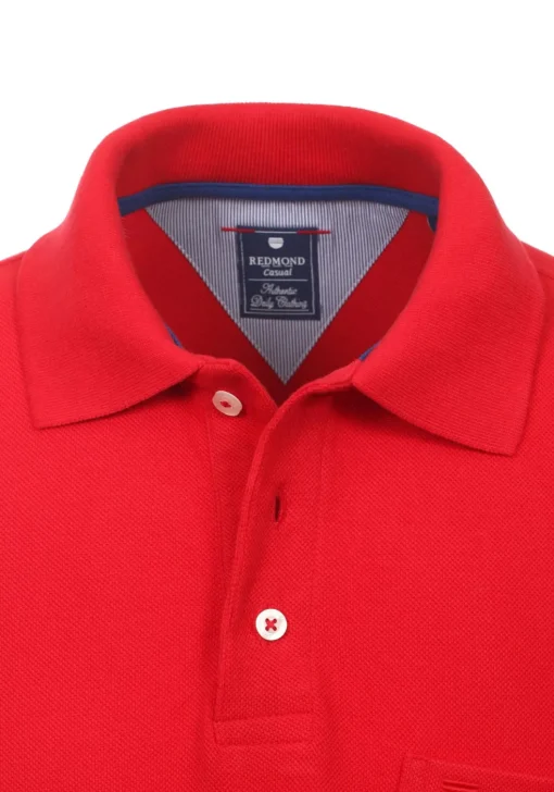 Redmond regular fit poloshirt, rood