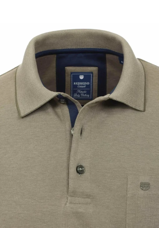 Redmond regular fit poloshirt, olijfgroen melange