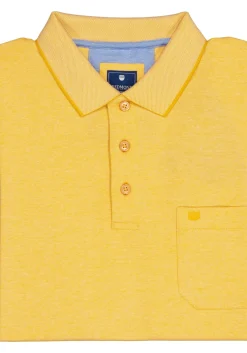 Redmond regular fit poloshirt, geel melange