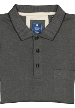 Redmond regular fit poloshirt, antraciet melange