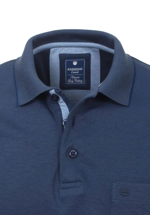 Redmond regular fit poloshirt, jeansblauw melange