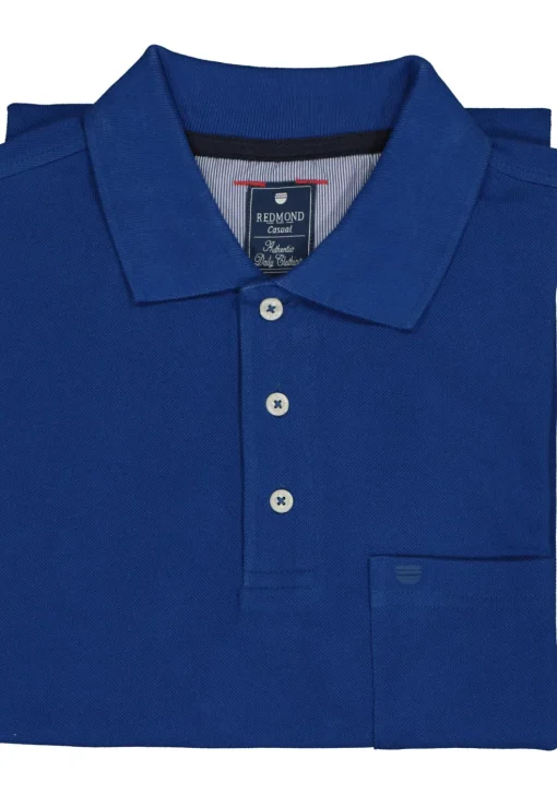 Redmond regular fit poloshirt, kobalt blauw