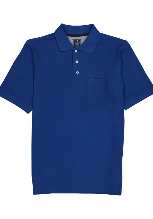 Redmond regular fit poloshirt, kobalt blauw