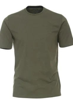 Redmond regular fit T-shirt, korte mouw O-hals, groen