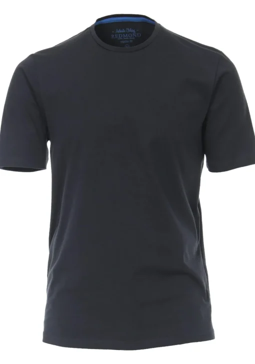 Redmond regular fit T-shirt, korte mouw O-hals, blauw