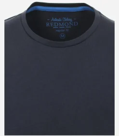 Redmond regular fit T-shirt, korte mouw O-hals, blauw