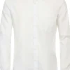 Redmond slim fit overhemd, twill, wit