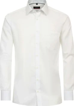 Redmond slim fit overhemd, twill, wit