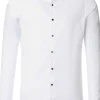 Redmond slim fit overhemd, popeline, wit dessin
