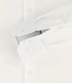 Redmond slim fit overhemd, twill, wit