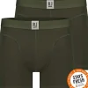 RJ Bodywear Everyday Breda boxer (2-pack), heren boxer normale lengte, donkergroen
