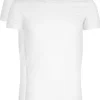 RJ Bodywear Everyday Maastricht T-shirts (2-pack), heren stretch T-shirts O-hals, wit