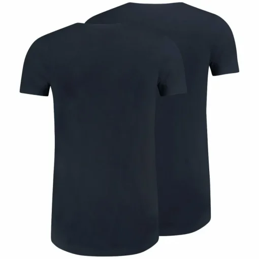RJ Bodywear Everyday Maastricht T-shirt (2-pack), heren T-shirt met O-hals, donkerblauw