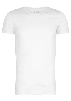 RJ Bodywear Everyday Maastricht T-shirts (2-pack), heren stretch T-shirts O-hals, wit