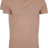 RJ Bodywear Everyday Nijmegen T-shirts (2-pack), heren stretch T-shirts diepe V-hals, huidskleur