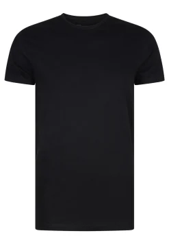 RJ Bodywear Everyday Rotterdam T-shirts (2-pack), heren T-shirts O-hals smal, zwart