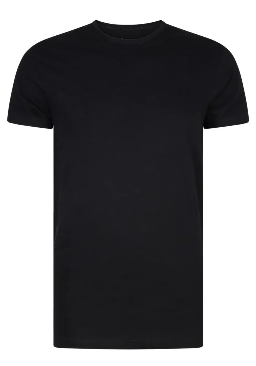 RJ Bodywear Everyday Rotterdam T-shirts (2-pack), heren T-shirts O-hals smal, zwart