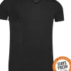 RJ Bodywear Everyday Venlo T-shirt (2-pack), heren T-shirt met V-hals, zwart