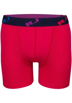 RJ Bodywear Pure Color boxershort (1-pack), heren boxer lang, microfiber, rood