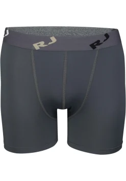 RJ Bodywear Pure Color boxershort (1-pack), heren boxer lang, microfiber, grijs