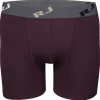 RJ Bodywear Pure Color boxershort (1-pack), heren boxer lang, microfiber, aubergine