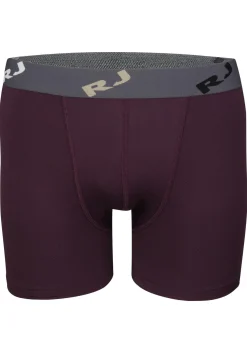 RJ Bodywear Pure Color boxershort (1-pack), heren boxer lang, microfiber, aubergine