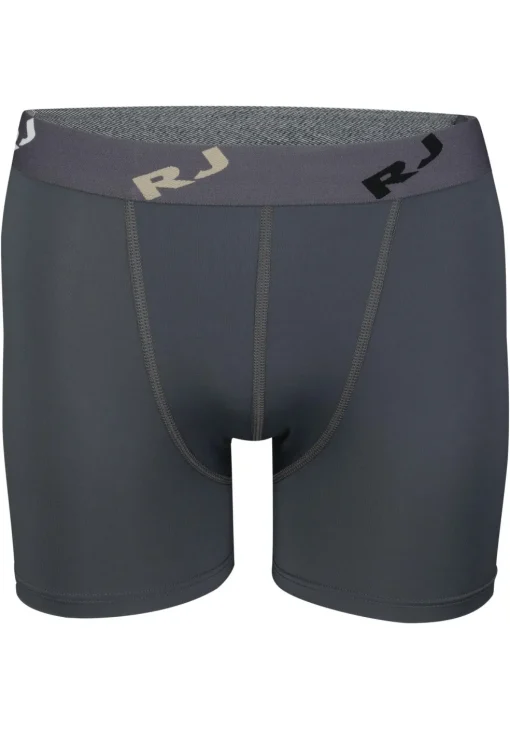 RJ Bodywear Pure Color boxershort (1-pack), heren boxer lang, microfiber, grijs