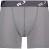 RJ Bodywear Pure Color boxer (1-pack), heren boxer lang, middengrijs