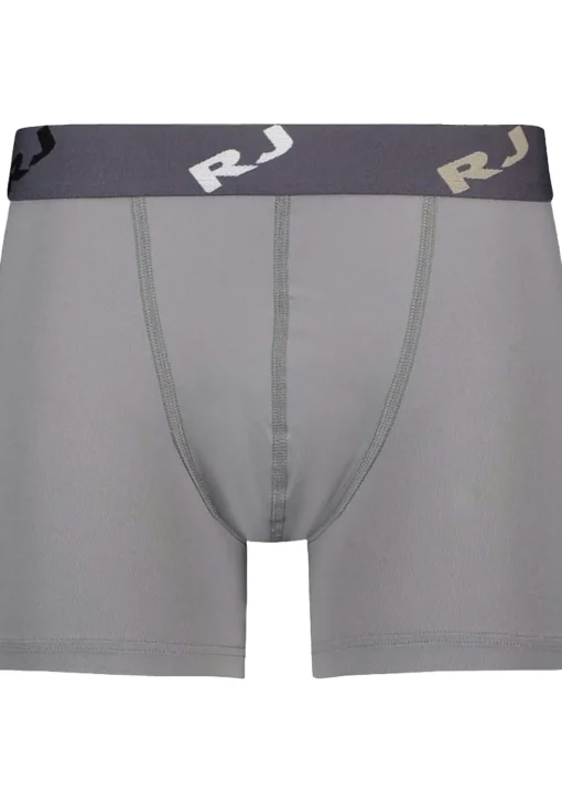 RJ Bodywear Pure Color boxer (1-pack), heren boxer lang, middengrijs