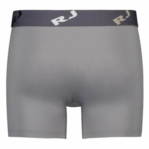 RJ Bodywear Pure Color boxer (1-pack), heren boxer lang, middengrijs