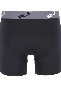 RJ Bodywear Pure Color boxershort (1-pack), heren boxer lang, microfiber, zwart