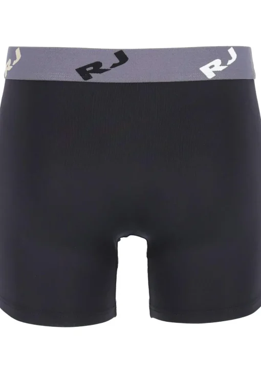 RJ Bodywear Pure Color boxershort (1-pack), heren boxer lang, microfiber, zwart