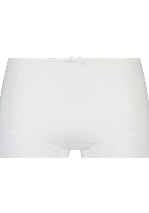 RJ Bodywear Pure Color dames short, wit