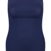 RJ Bodywear Pure Color dames top (1-pack), hemdje met brede banden, donkerblauw