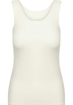 RJ Bodywear Pure Color dames top (1-pack), hemdje met brede banden, ivoor