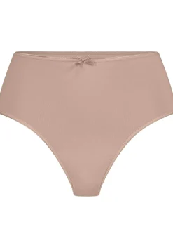 RJ Bodywear Pure Color dames maxi string (1-pack), lichtbruin