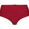 RJ Bodywear Pure Color dames midi brief, donkerrood