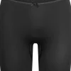 RJ Bodywear Pure Color dames extra lange pijp short, zwart
